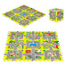 Pěnové puzzle, podložka - Město, 9 dílů