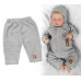 Pletené kalhoty Hand Made Boy, Baby Nellys, šedé