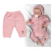 Pletené kalhoty Hand Made Girl, Baby Nellys, růžové, vel. 74 Pletené kalhoty Hand Made Girl, Baby Nellys, růžové, vel. 74
