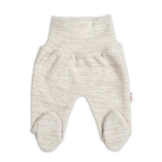 Pletené kojenecké polodupačky Hand Made, Baby Nellys, světle béžové