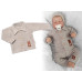 Pletený svetřík s knoflíčky Boy, Baby Nellys, béžový, vel. 62