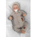 Pletený svetřík s knoflíčky Boy, Baby Nellys, béžový, vel. 74