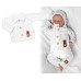 Pletený svetřík s knoflíčky Boy, Baby Nellys, bílý