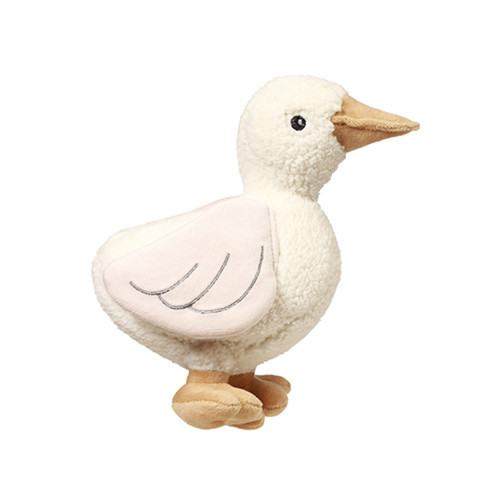 Plyšová hračka GOOSE ZOE s chrastítkem, krémová Plyšová hračka GOOSE ZOE s chrastítkem, krémová