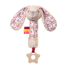 Plyšová hračka s pískátkem a kousátkem RABBIT MILLY BabyOno, krémový