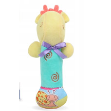 Plyšové chrastítko Tulimi, Baby Giraffe - modré