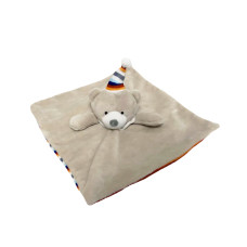 Plyšový muchláček Medvídek 25×25 cm pro novorozence

, béžový