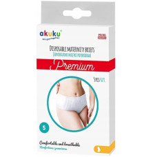 Poporodní  jednorázové kalhotky Premium, vel. S, Akuku, 5ks v bal.