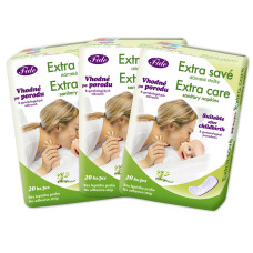 Poporodní vložky FIDE -  bal. 3 x 20ks - extra savé, prodyšné
