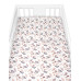 Povlečení do postýlky, 2D sada flanel - Louka, Baby Nellys, béžová/bílá