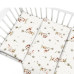 Povlečení do postýlky, bavlna, 2D sada, Kocourek a pampeliška - bílá, 135x100