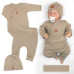 Rostoucí 3dílná sada pro miminko Nature - taupe Rostoucí 3dílná sada pro miminko Nature - taupe