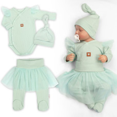 Rostoucí souprava 3D Lux, Sweet Angel - mátová, 68/74