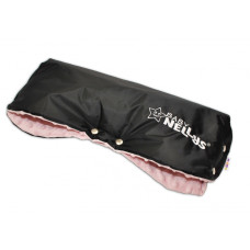 Rukávník ke kočárku Baby Nellys ® minky - sv. růžová/černý