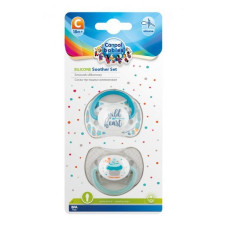 Sada 2 ks symetrických dudlíků, 6 - 18 m, Canpol Babies - Wild heart, Cupcake