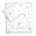 Sada do kočárku s výplní, I love Boy Baby Nellys, modrá/bílá