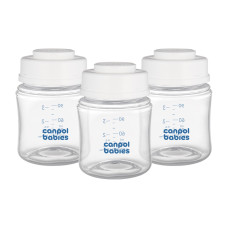 Sada lahví pro skladování mateřského mléka Canpol Babies, 3x120 ml