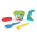 Sada na písek 5ks Sponge Bob plast 3 druhy v síťce 20x26x20cm 12m+ Wader