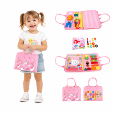 Senzorická busy kniha Jednorožec I – motorická látková kniha pro děti, 2Kids Toys
