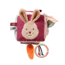 Senzorická textilní kostka Rabbit Karo