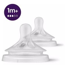 Silikonová savička Natural Response Avent - 1m+, 2 ks