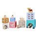 Skládací pyramida s dřevěnými zvířatky, Antarktida, Adam Toys