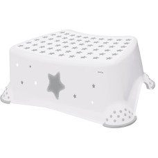 Stolička, schůdek s protiskluzem Baby Star - bílá
