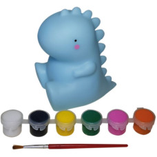 Svítící Dinosaurus k vymalování + barvičky, štětec, Barney&Buddy