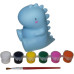 Svítící Dinosaurus k vymalování + barvičky, štětec, Barney&Buddy