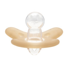 Symetrický silikonový dudlík Canpol Babies,  0-6 m, oranžový