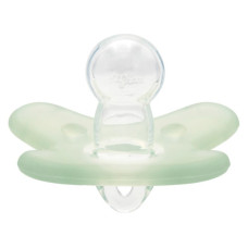 Symetrický silikonový dudlík Canpol Babies,  0-6 m, zelený