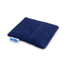 Termofor Wafel Premium tm. modrý – třešňové pecky, pecičky