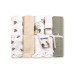 Tetra pleny Basic 70×80 cm Mouse beige - sada 5 ks, 100% bavlna