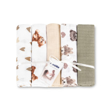 Tetra pleny Basic 70×80 cm Teddy Beige – sada 5 ks, 100% bavlna