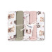 Tetra pleny Basic 70×80 cm Teddy Pink – sada 5 ks, 100% bavlna Tetra pleny Basic 70×80 cm Teddy Pink – sada 5 ks, 100% bavlna