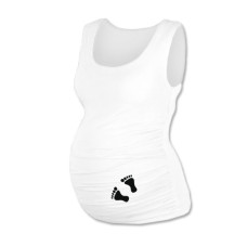 Top, tílko Dana s potiskem Nožiček - bílé, vel. L/XL