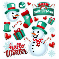 Tulimi Barevná, veselá nažehlovačka Snowman - malý arch