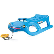 TULIMI Sáňky plastové CAR SMILE, 91,3x29,1x44,9, nosnost 50kg, modré
