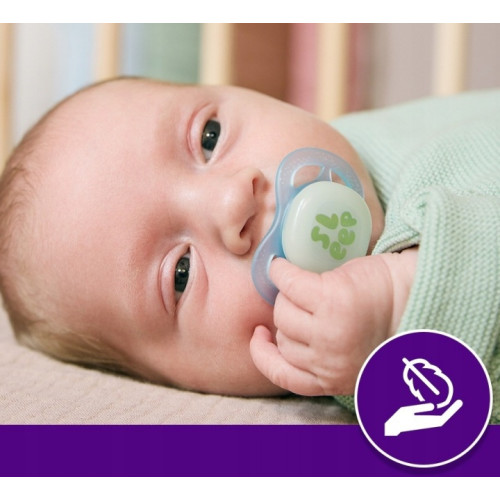 Ultra Start Nighttime dudlík 0–2 m, 2 ks – svítící, ortodontický, BPA FREE Ultra Start Nighttime dudlík 0–2 m, 2 ks – svítící, ortodontický, BPA FREE