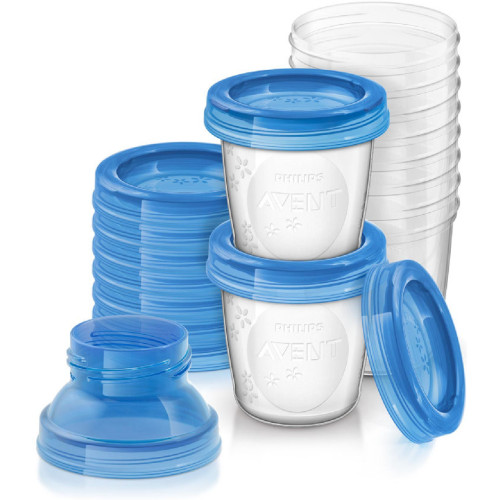 VIA pohárky s víčky Avent - 180 ml - 10 kusů VIA pohárky s víčky Avent - 180 ml - 10 kusů