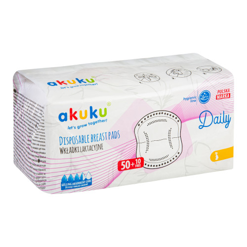 Vložky do podprsenky AKUKU - 60 ks Vložky do podprsenky AKUKU - 60 ks