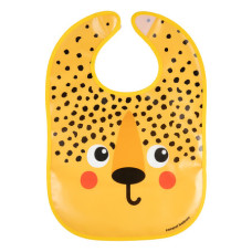 Voděodolný bryndák s kapsou Canpol Babies BabiesBoo Gepard – od 6 měsíců, oranžový