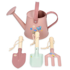 Zahradní set pro děti Adam Toys – 4 ks, růžový, 3+