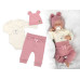 Zavinovací body dl.rukáv, tepláčky a čepička Little Bear, Baby Nellys, pudrová, vel. 68 Zavinovací body dl.rukáv, tepláčky a čepička Little Bear, Baby Nellys, pudrová, vel. 68