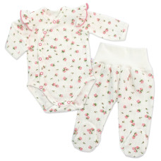 Zavinovací body + polodupačky, 2D sada, Amélie, bílá/růžová