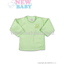 Kojenecká košilka s výšivkou NEW BABY KLASIC  zelená CARET.