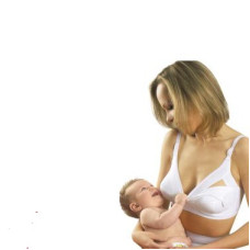 Bavlněná  podprsenka na kojení / mateřská  CANPOL BABIES    bílá