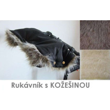 Rukávník na kočárek s kožešinou ČESKÁ VÝROBA BABY TEX