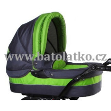 Kombinovaný kočárek KRASNAL POLARIS RETRO č.6 šedá + zelená