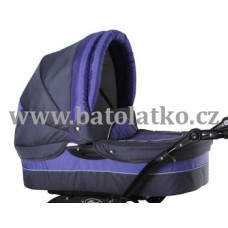 Kombinovaný kočárek KRASNAL POLARIS RETRO č.8 šedá + fialová